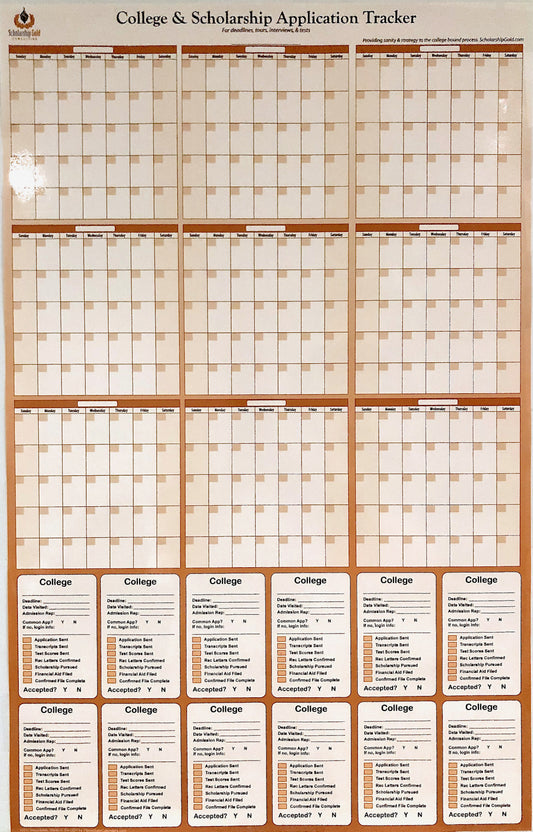 College and Scholarship Application Tracker